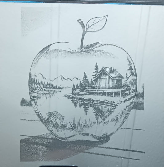 8x8 Custom Engraved Mirror