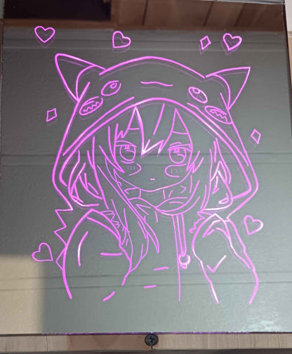 Custom Engraved LED Mirror – Personalized Glow Art