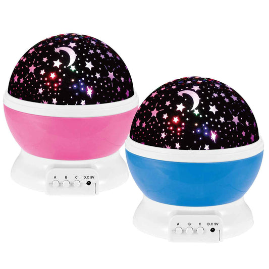 Starry Sky Rotating Night Light Projector – 8-Mode LED Galaxy Lamp for Kids & Bedrooms